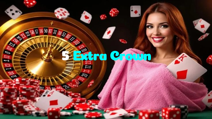 5 Extra Crown خوش آمدید بونس +600% پیشکش موبائل ایپ کے پروموشن سیکشن میں دکھائی دیتی ہے۔